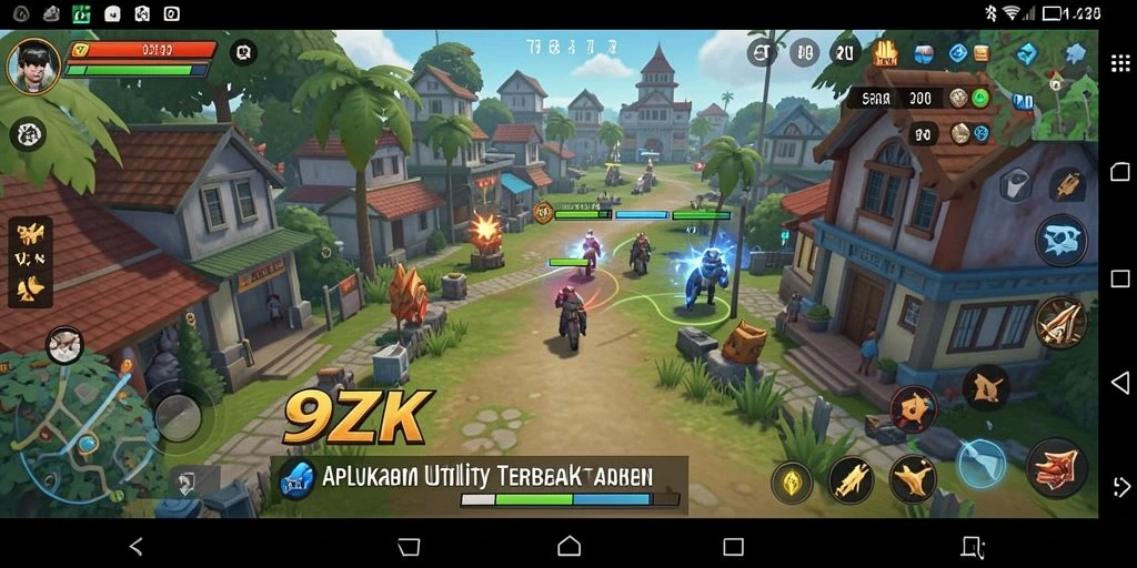 Screenshot utama aplikasi 9ZK yang menunjukkan fitur pengingat dan manajemen tugas.