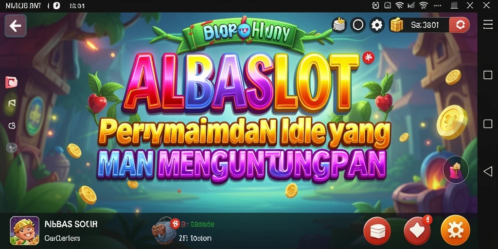 Gameplay ALBASLOT menampilkan karakter yang unik dalam misi Idle.