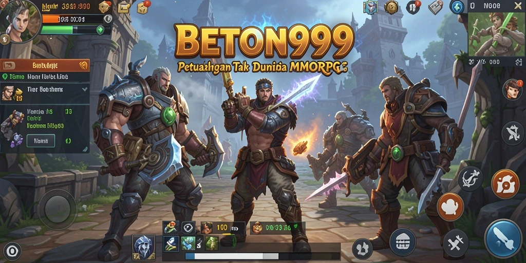 Screenshot menampilkan pertarungan epik dalam BETON999 dengan grafik yang memukau.