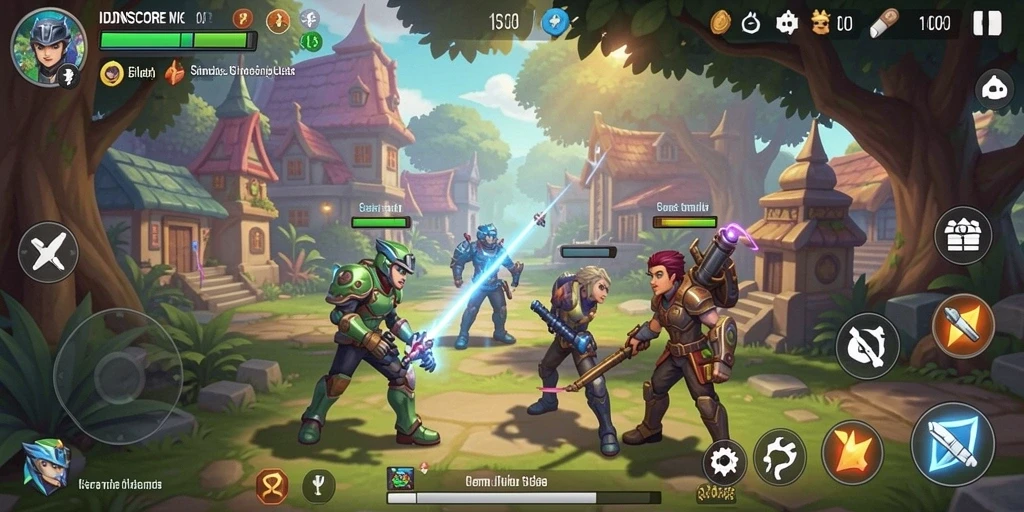 Screenshot IDNSCORE menampilkan gameplay simulasi yang menakjubkan dan interaktif.