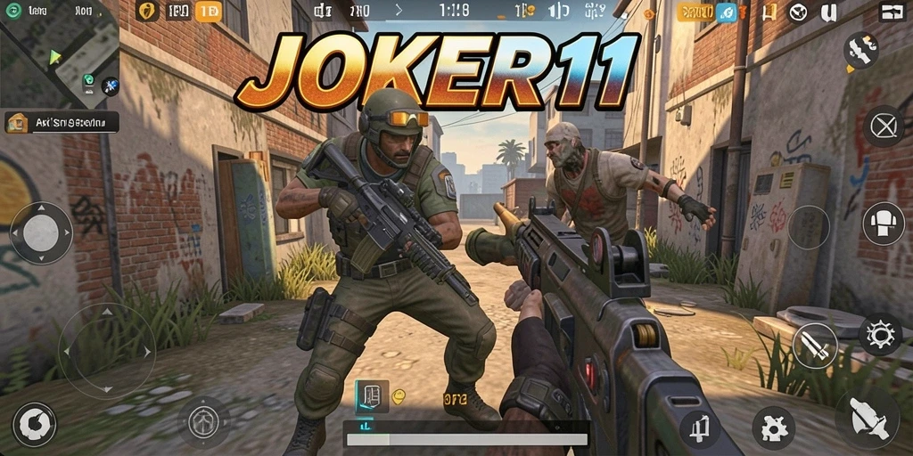 Tangkapan layar JOKER11 menampilkan momen intens pertempuran dalam TPS.