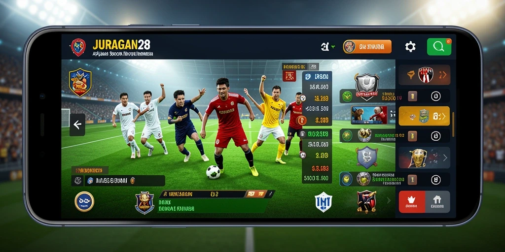 Tampilan gameplay menarik pada aplikasi JURAGAN28 untuk sportsbook.