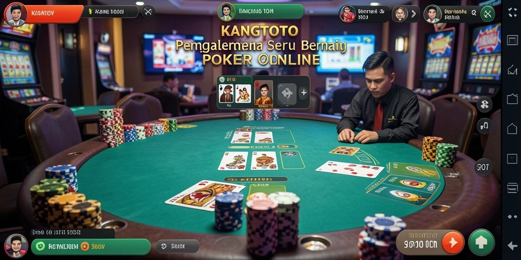 Gameplay seru di KANGTOTO yang menghadirkan pengalaman poker nyata.