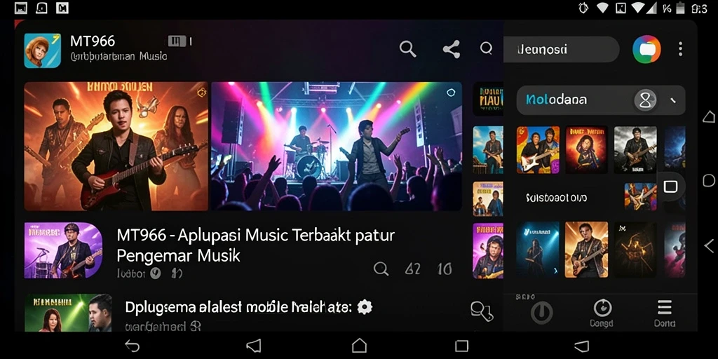 Tampilan gameplay <strong>MT966</strong> menampilkan fitur interaktif musik yang menarik.