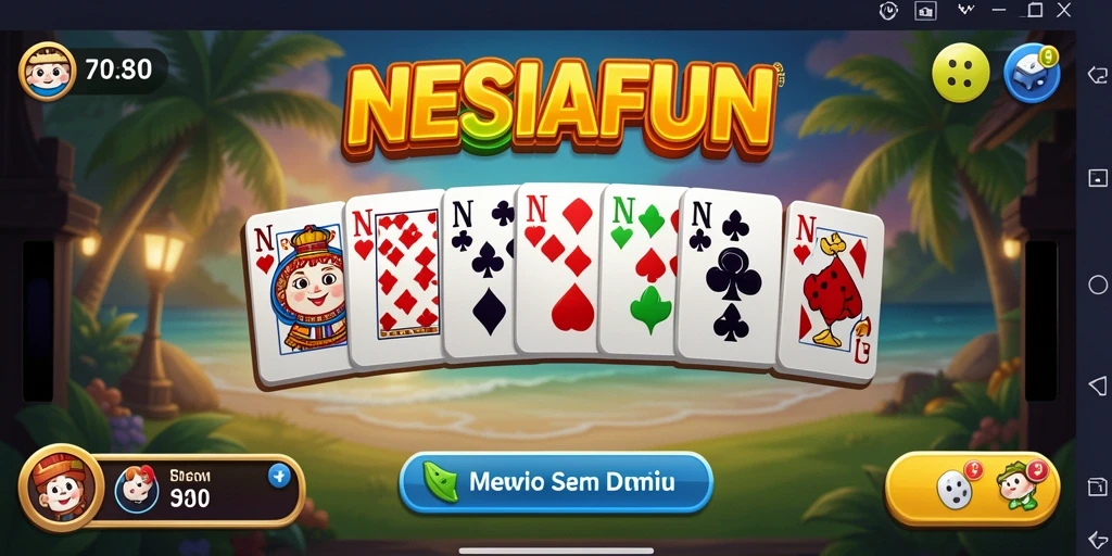 Screenshot gameplay NESIAFUN yang menarik dengan suasana Domino.
