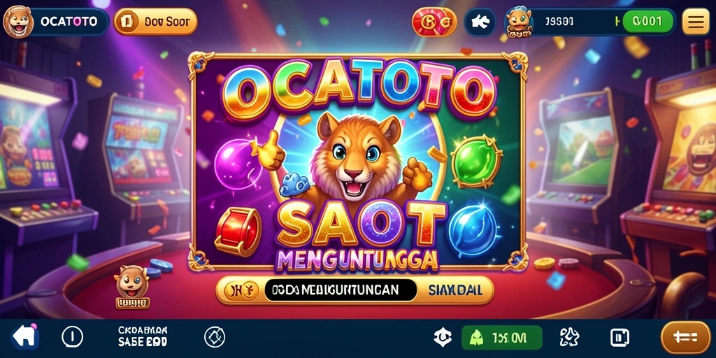 Screenshot gameplay OCATOTO yang menampilkan suasana permainan slot.