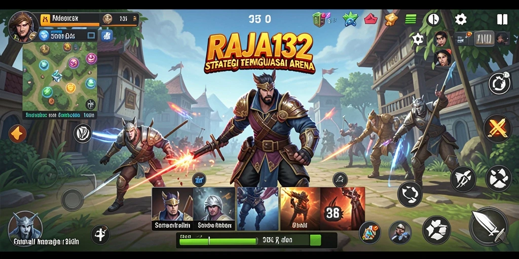 Tampilan gameplay menarik dari RAJA132 yang menampilkan strategi seru.