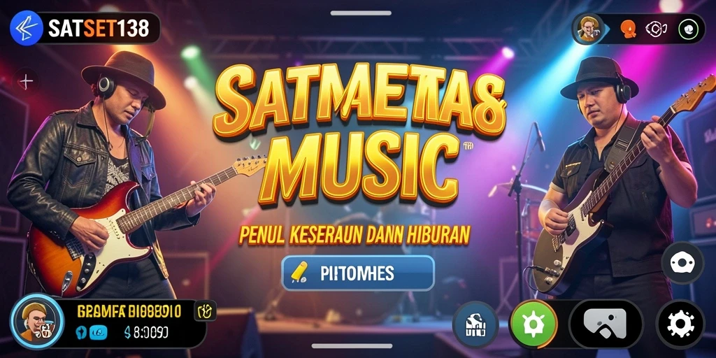 Tampilan gameplay SATSET138 yang menarik dengan berbagai musik.