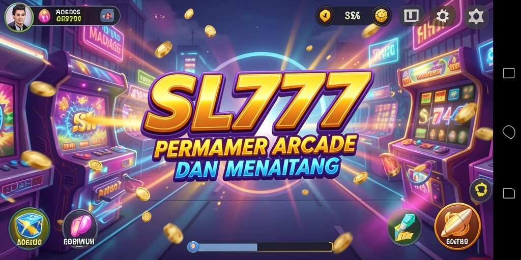Tampilan gameplay SL777 yang seru dan menantang di dalam permainan Arcade.