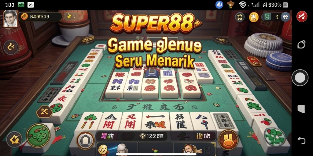 Screenshot gameplay SUPER88 yang menunjukkan keseruan permainan Mahjong.