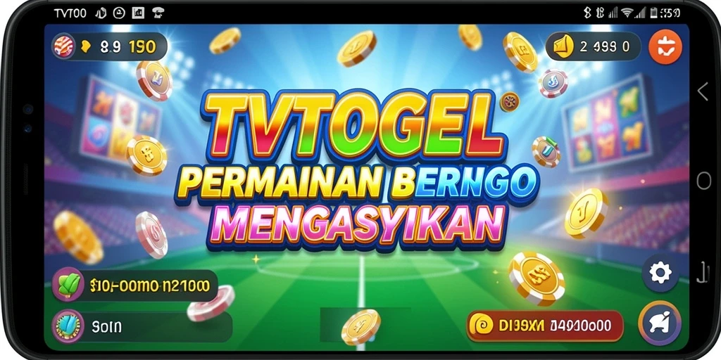 Screenshot utama TVTOGEL menampilkan gameplay Bingo yang seru.