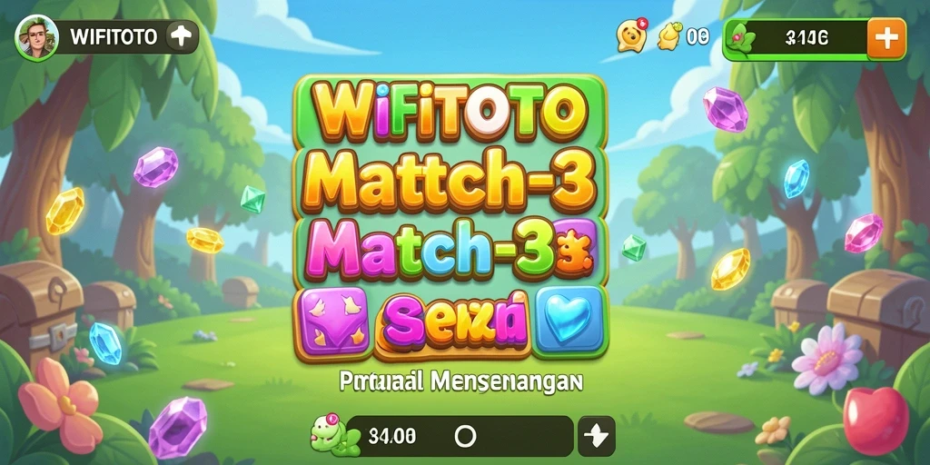 Tampilan gameplay WIFITOTO dengan elemen Match-3 yang menarik.