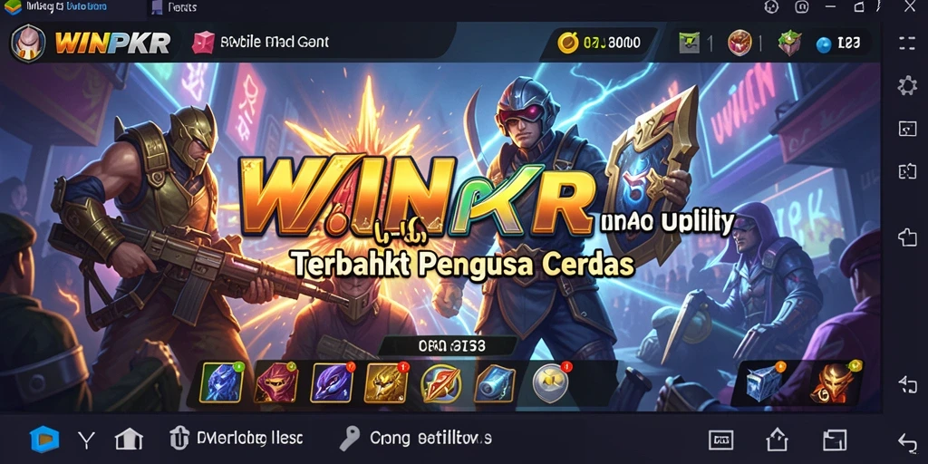 Tampilan jelas dan sederhana dari aplikasi WINPKR yang menunjukkan fitur-fitur utilitas.